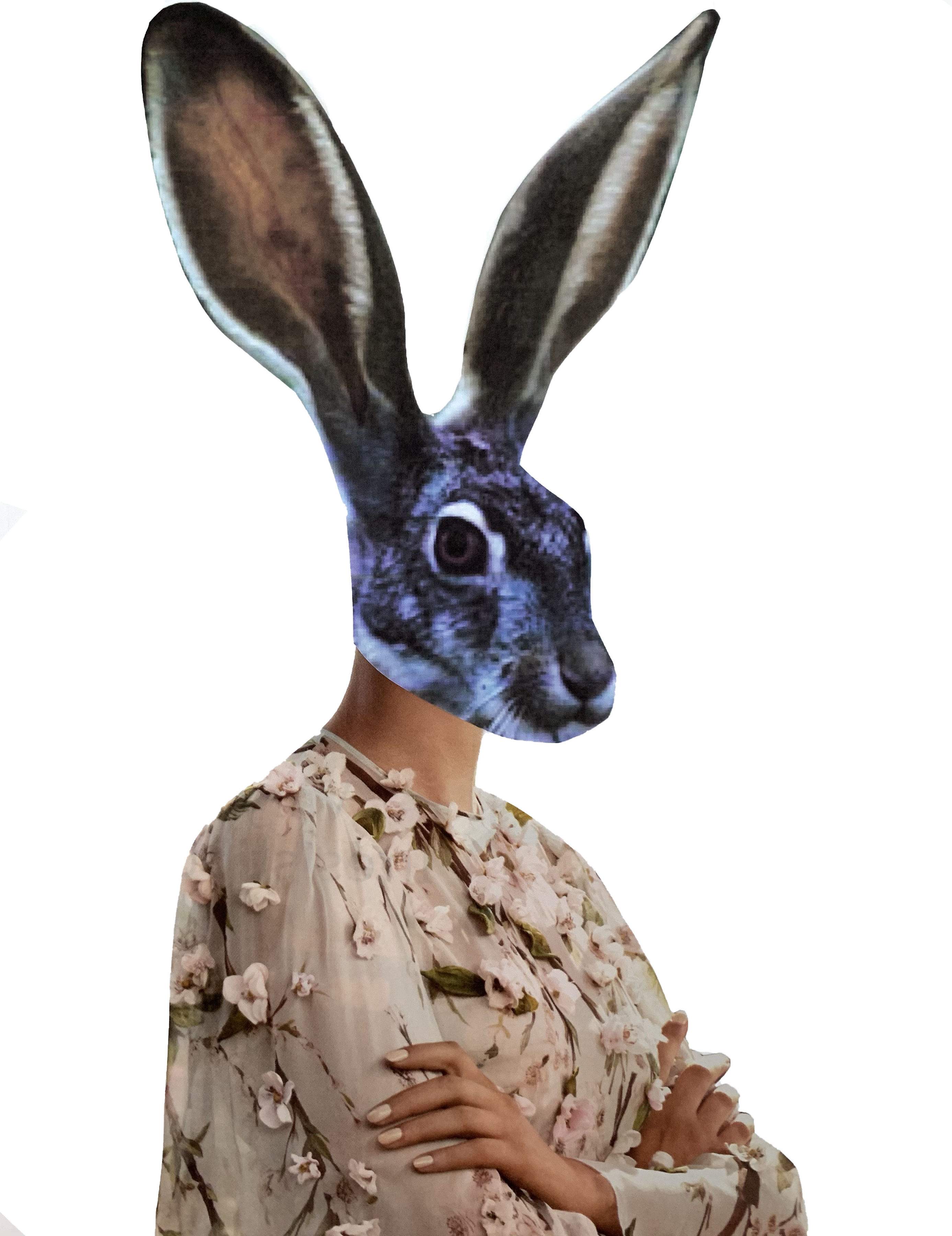 A Devil Between Us, original collage