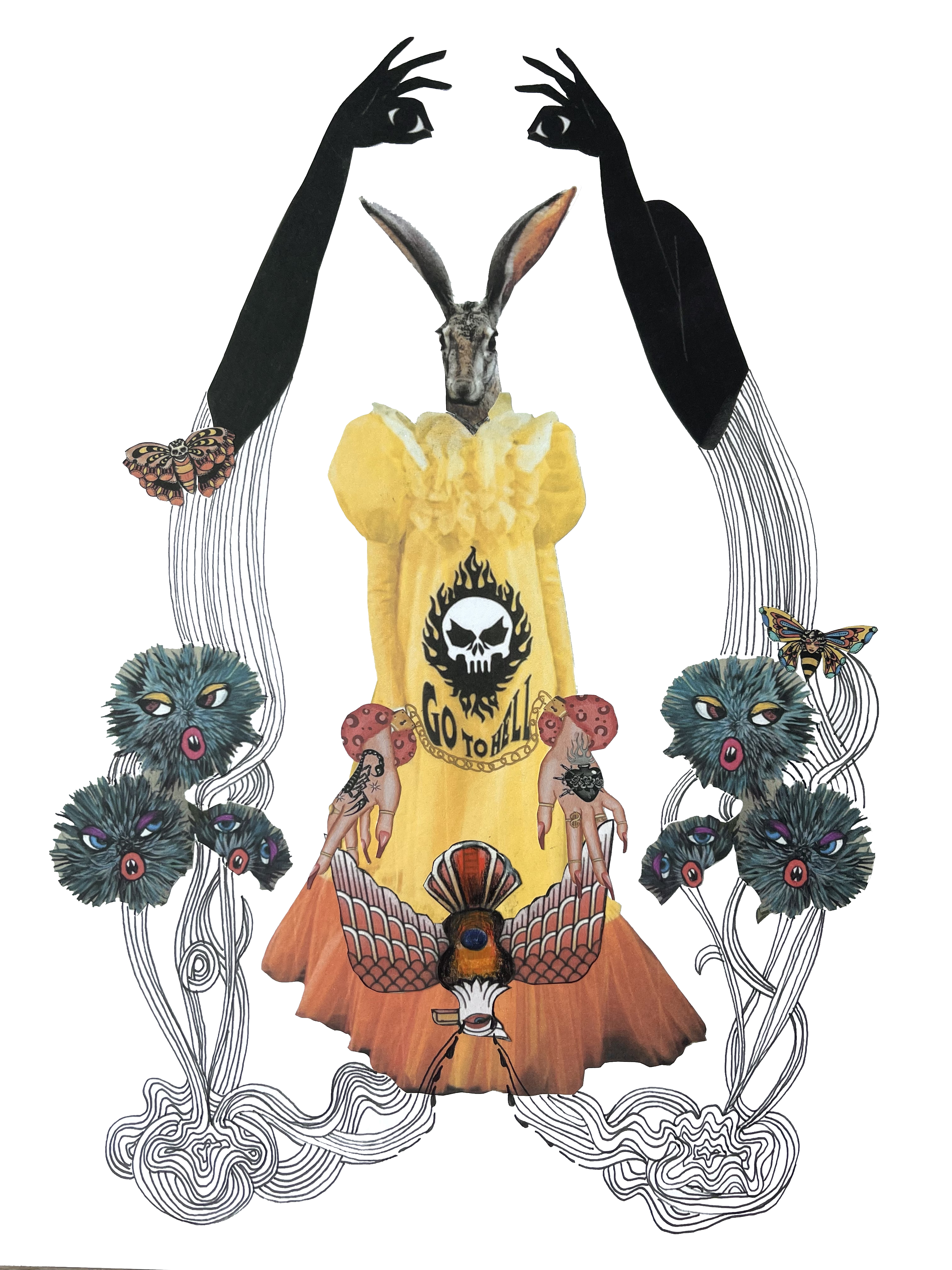 Go To Hell, original collage