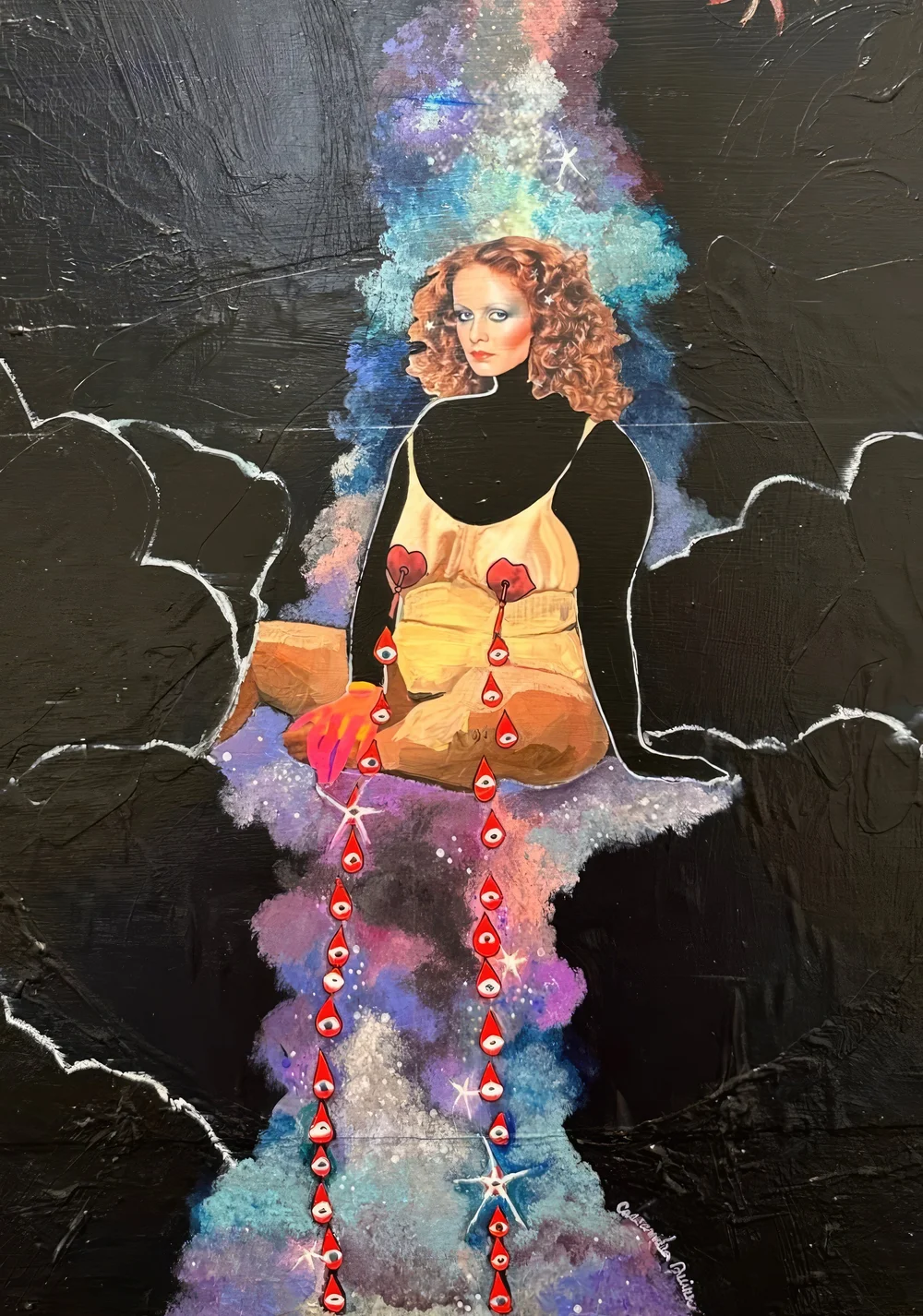 Odyssey, collage painting by Cassandra Quinn