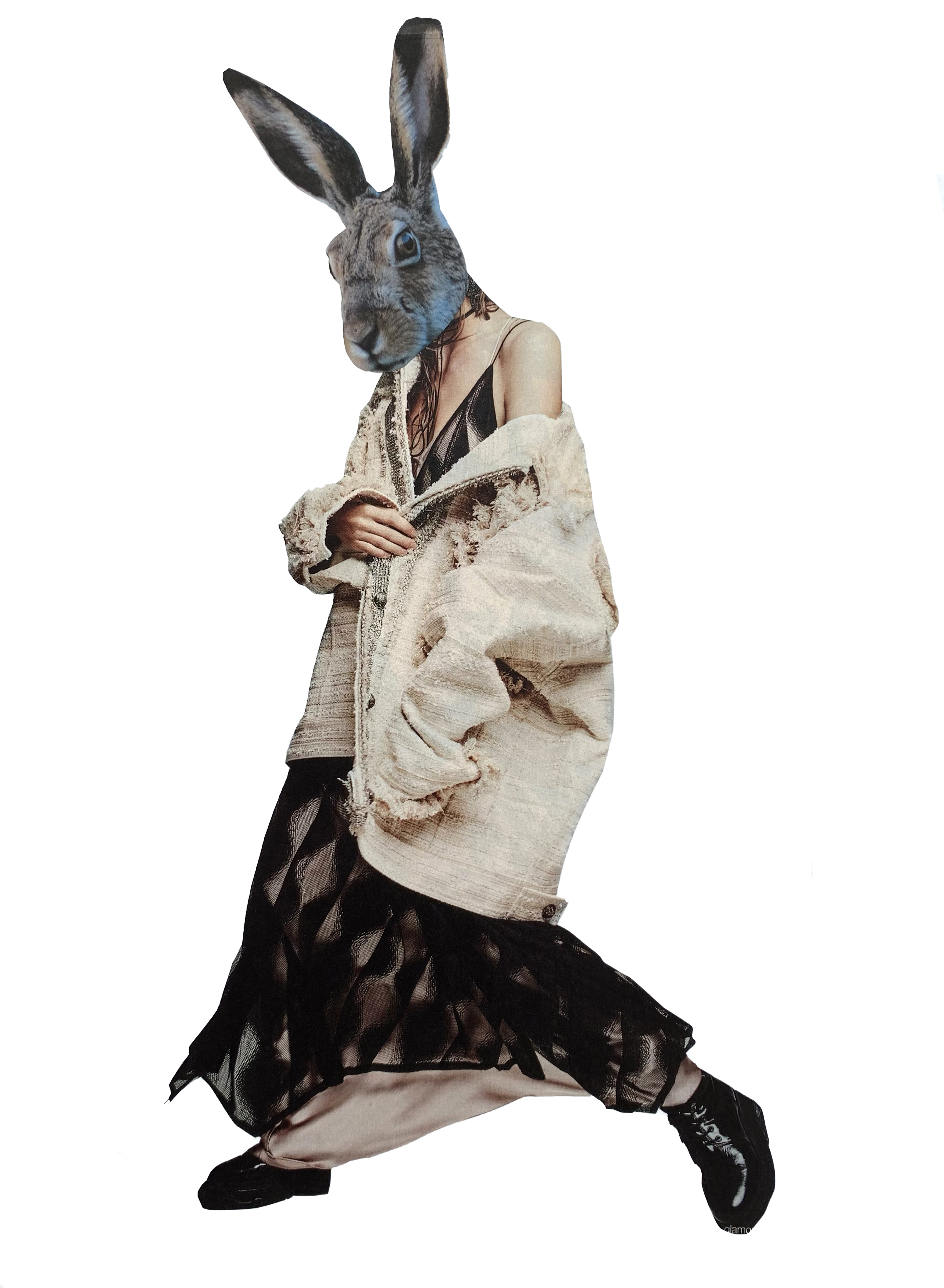 Round and Round, original collage
